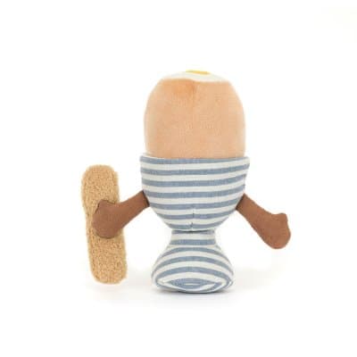 Jellycat - Fun Amuseables - Blødkogt Æg med brød - 16 cm - billede 2