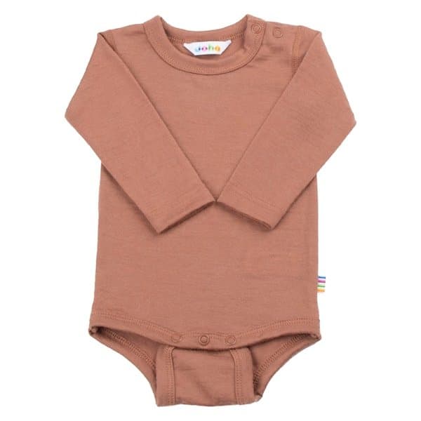 Joha - Body m/lange ærmer - Rød/brun