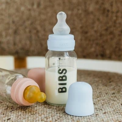 BIBS Sutteflaske - Bottle Nipple Silikone - 2-Pack Fast Flow - billede 2