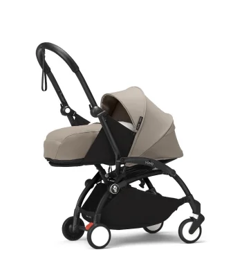 Stokke YOYO3 0+ Klapvogn med Blød lift - Sort-Taupe