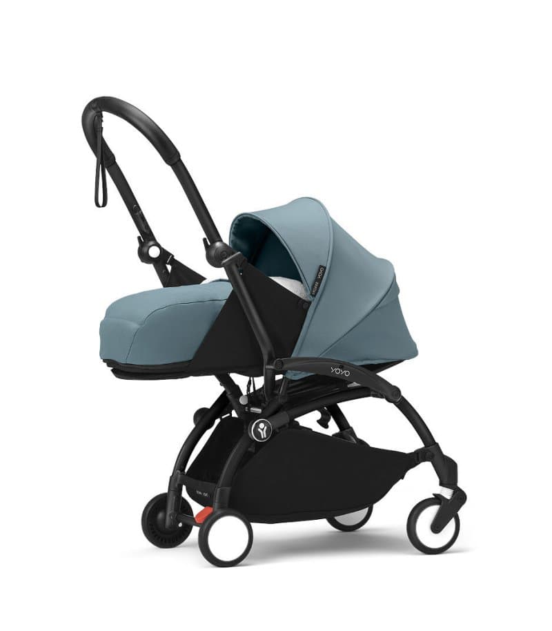 Stokke YOYO3 0+ Klapvogn med Blød lift - Sort-Aqua
