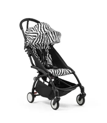 Stokke YOYO3 Wild Collection Klapvogn - Sort-Zebra