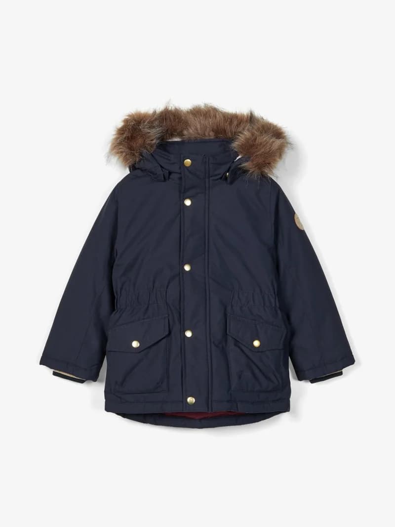 Name-It - NMF Mibis Parka Jakke - Dark Sapphire