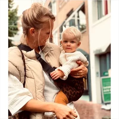 Wildride - Toddler Swing Bæresele - Brown Leopard - billede 3