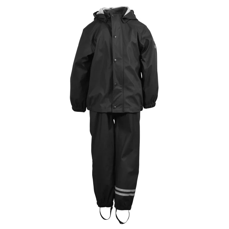 Mikkline 2-delt regntøj - Black Olive