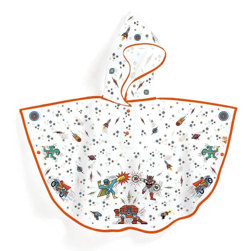 Djeco - Regnkappe - Superhelte 5-7 år