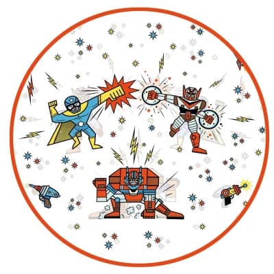 Djeco - Regnkappe - Superhelte 5-7 år - billede 2