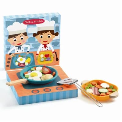 Djeco - Cook & Scratch - mad på pande - billede 5