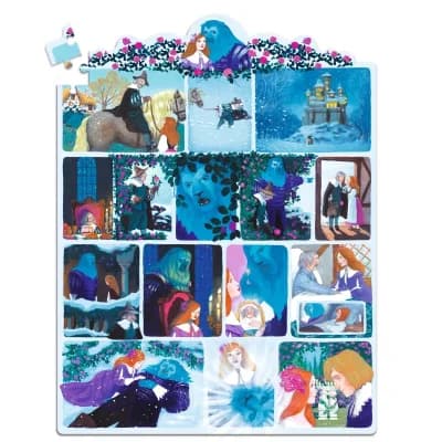 Djeco - Story puzzle - Skønheden og udyret - 100 brikker - billede 2