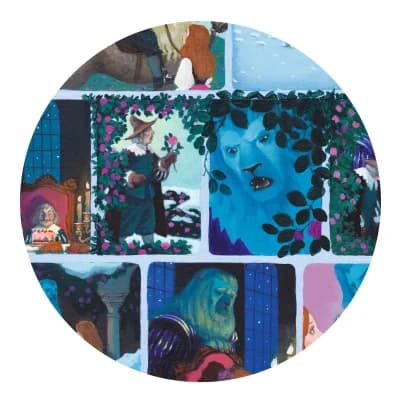 Djeco - Story puzzle - Skønheden og udyret - 100 brikker - billede 4