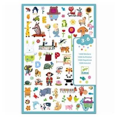 Djeco - Klistermærker - 1000 for de små